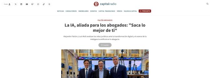 Capital Radio: La IA, aliada para los abogados: 
