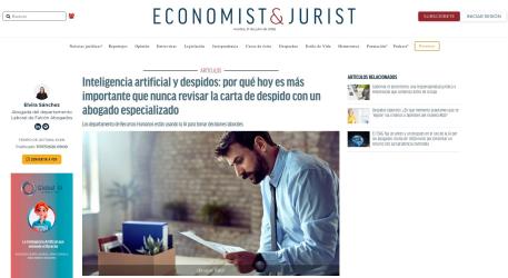 Economist&Jurist: Inteligencia artificial y despidos: por qué hoy es más importante que nunca revisar la carta de despido con un abogado especializado